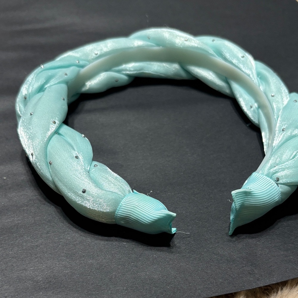 Chic Aqua Braided Headband